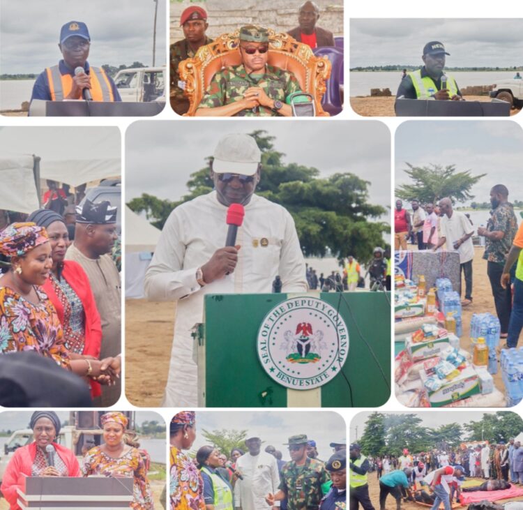 BENUE GOV SEEKS FG’S REHABILITATION SCHEME FOR CONFLICT VICTIMS AT NEMA FLOOD SIMULATION