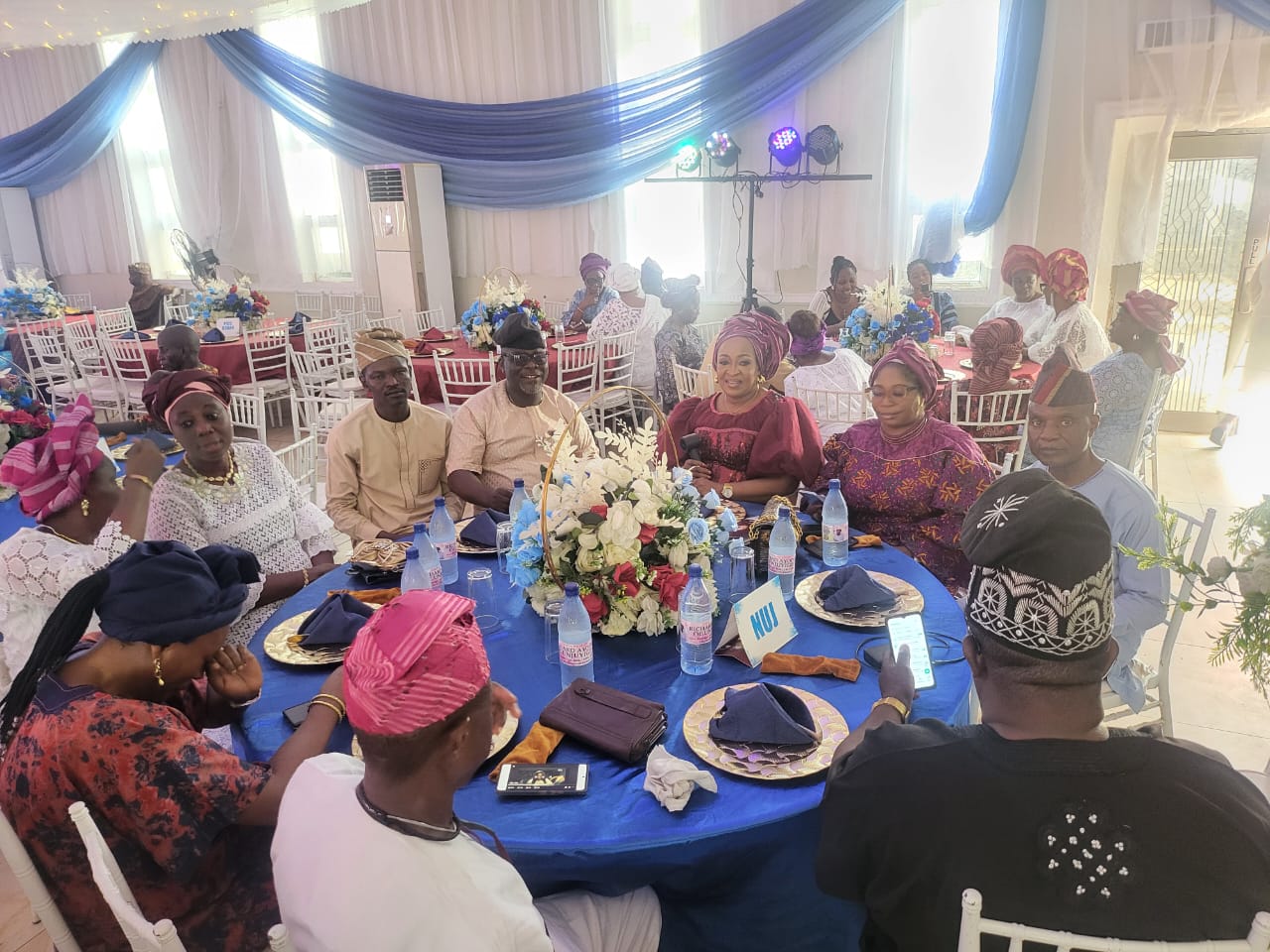 NUJ family ably led by the Deputy President Dr. Mrs. Abimbola Oyetunde, at the burial reception...