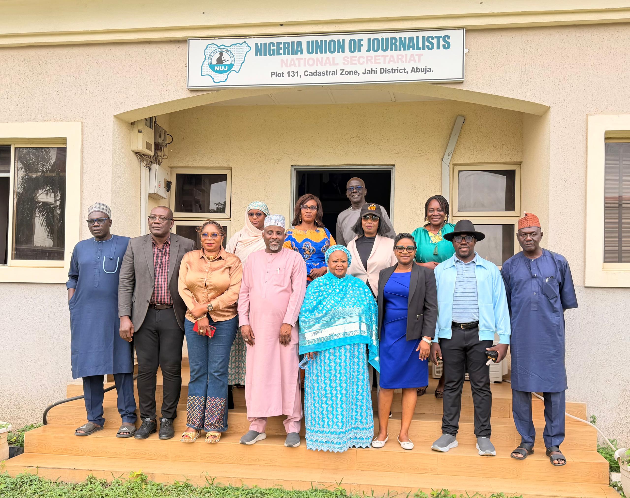 The NUJ President at a press briefing to herald the National Security Summit organised by the Nigeria Union of Journalists (NUJ)