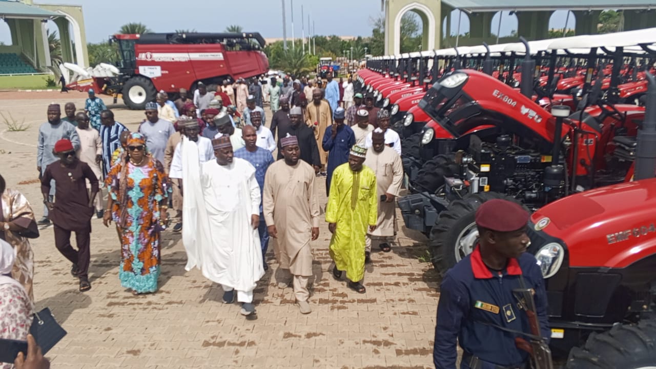 NUJ President Alhassan Yahya and Delegation to Jigawa State Agricultural Farm Machinery 
