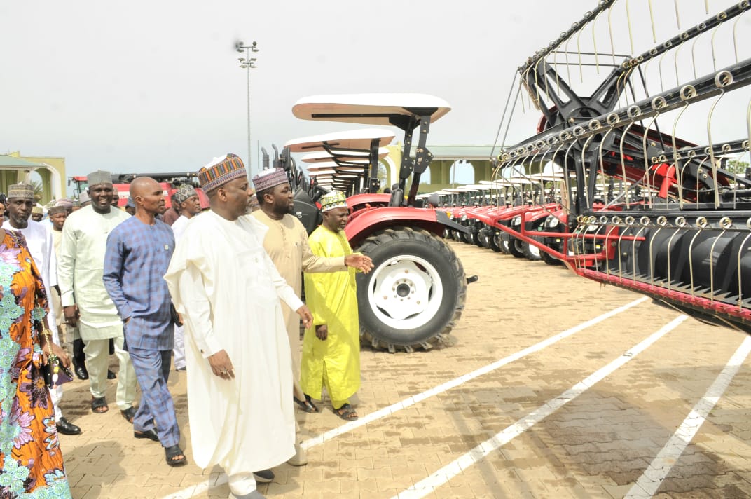 NUJ President Alhassan Yahya and Delegation at Jigawa State Agricultural Farm Machinery 