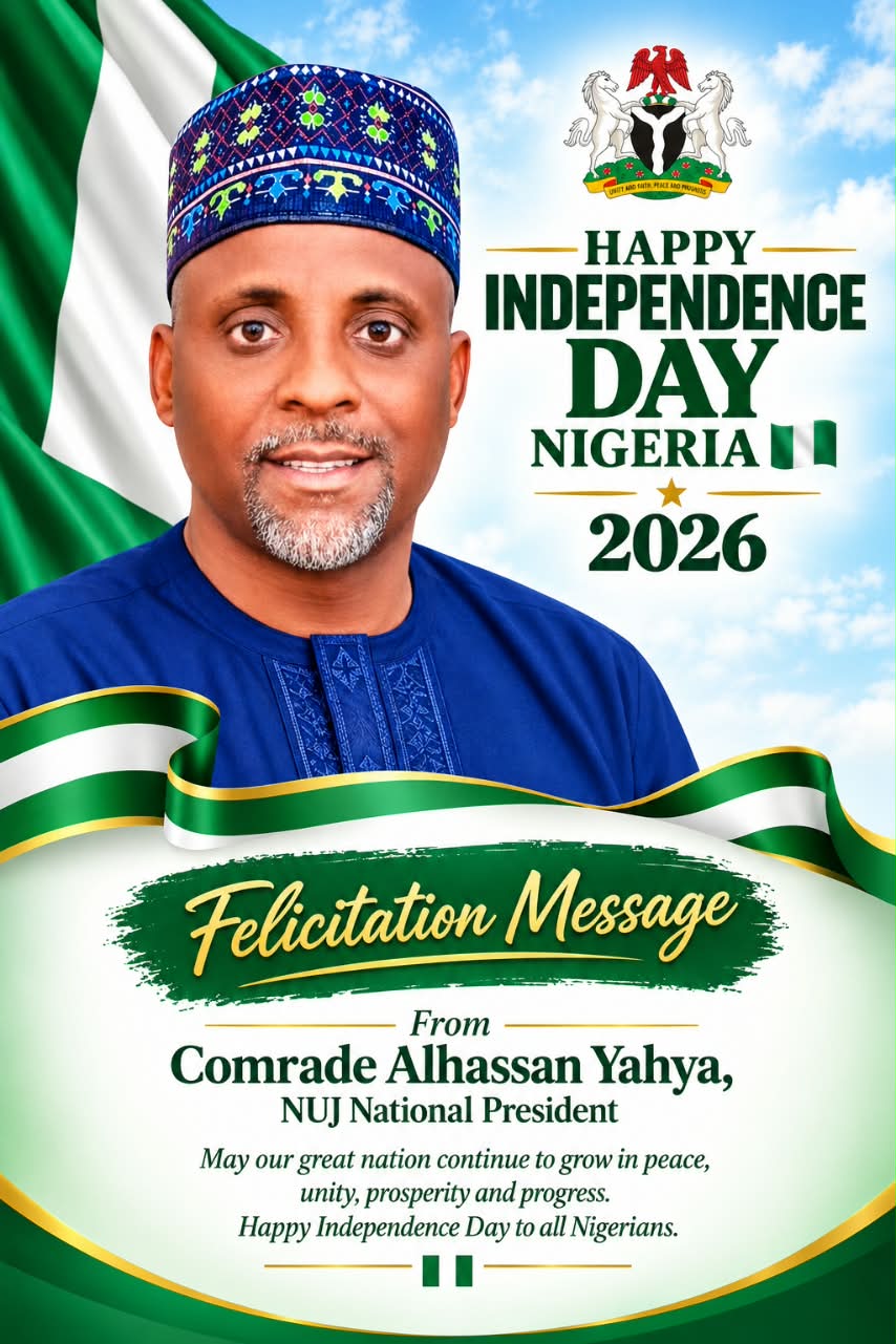 NUJ Felicitation message for Independence Day Celebration 