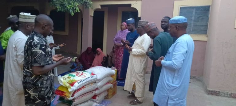 NEDC supports Late BATV Cameraman with cash, foodstuffs